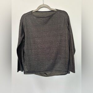 lululemon athletica Shimmering Black Long Sleeve Top
